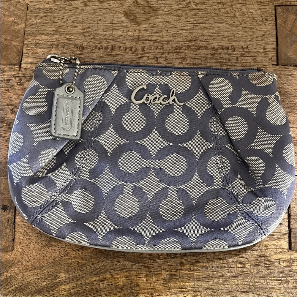 Coach Patterned Cosmetic Bag / Clutch